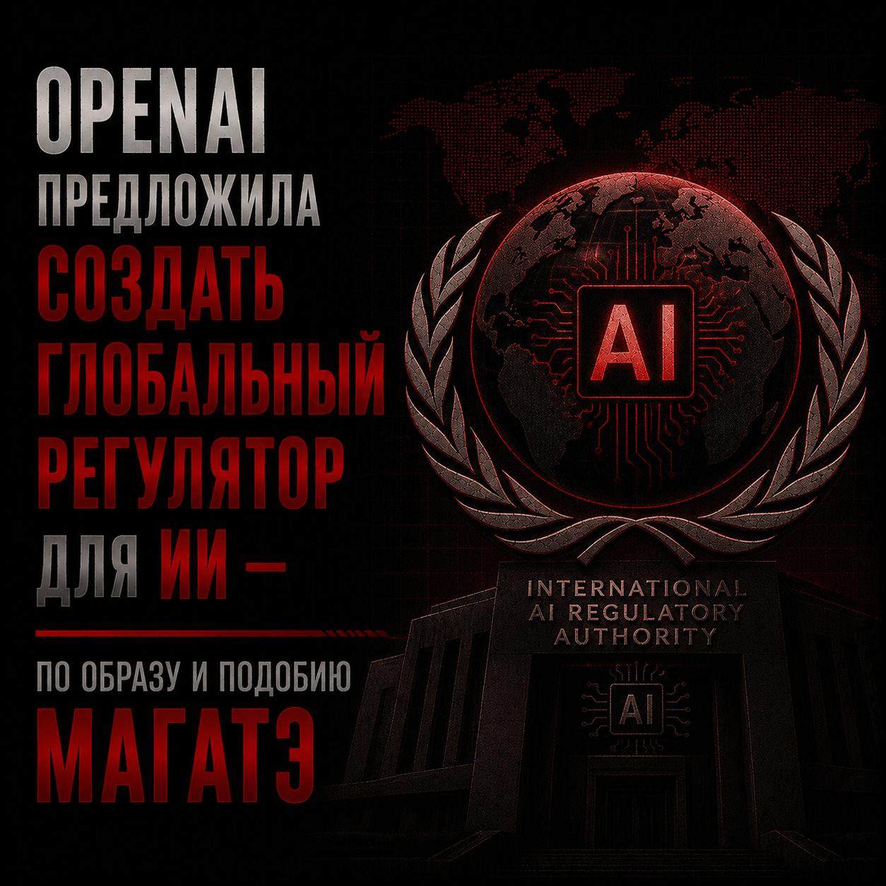 Баннер о глобальном регуляторе ИИ